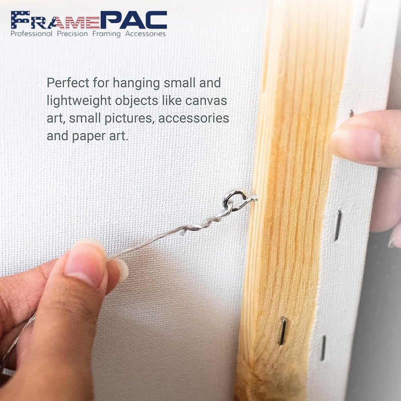 FramePac 200 Pcs Small Eye Screws Heavy Duty Silver Hook Eyes Bolts Eyelet Screw for Hanging Picture Frame Wall Arts Paintings & Home Decoration - Image 5